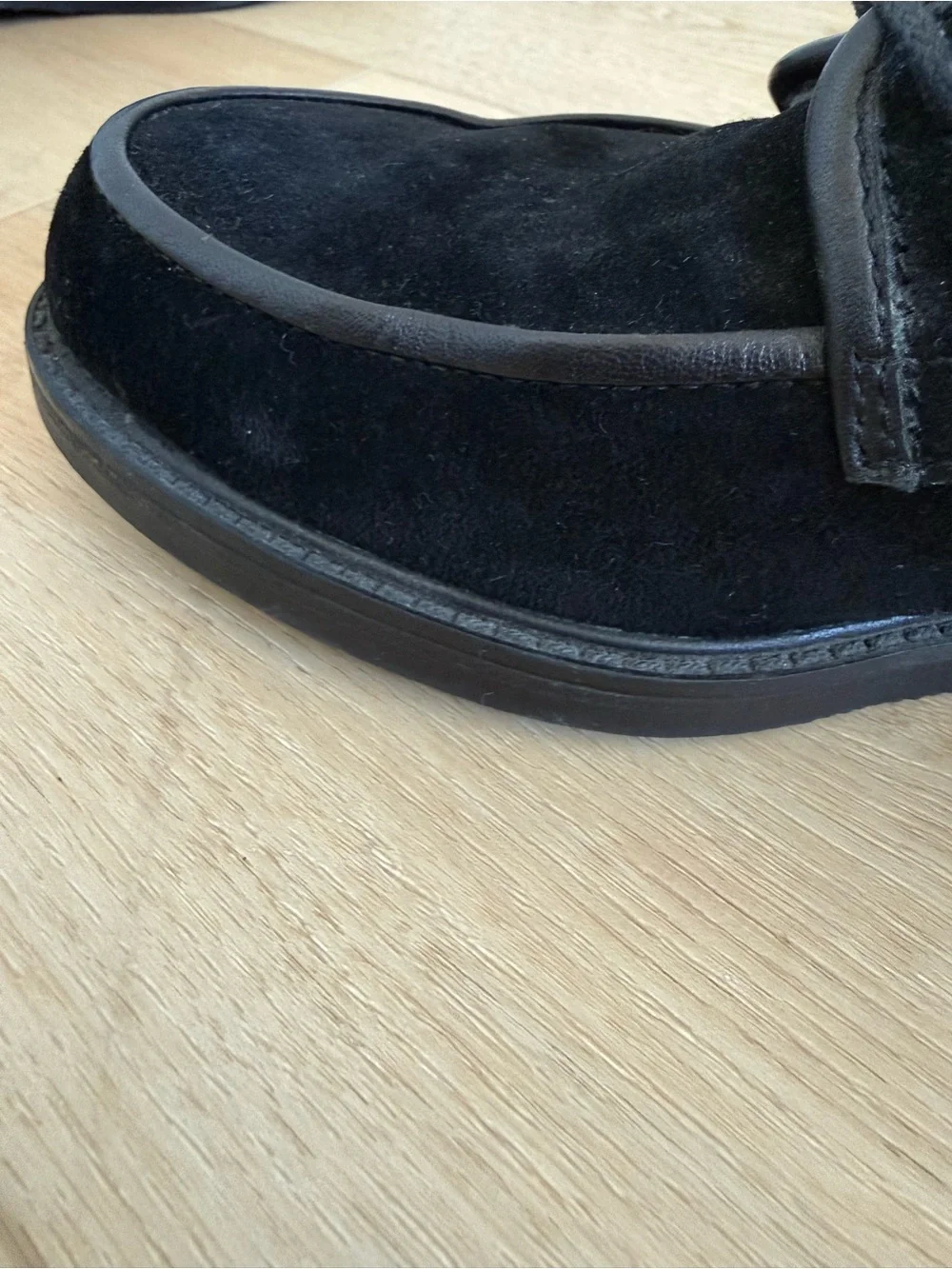 Hush Puppies Vintage Men's Black Riverbuck Suede Lace-Up Derby Shoes Size 8